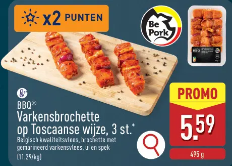 Promotie: Varkensbrochette op Toscaanse wijze
