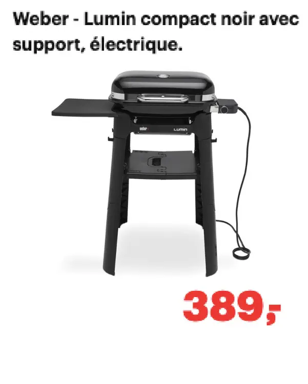 Offre: Lumin compact noir avec support