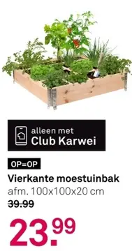 Aanbieding: Vierkante moestuinbak