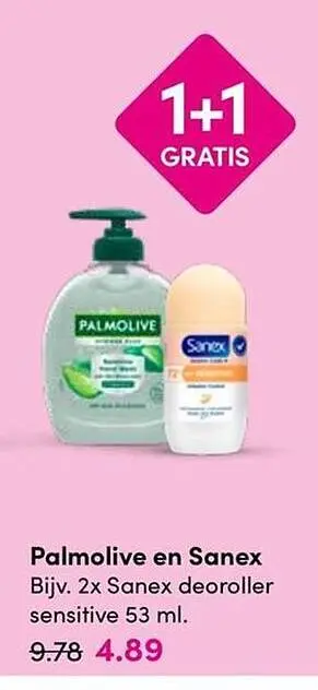 Aanbieding: Sanex deoroller sensitive