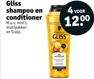 Promotie: Gliss shampoo en conditioner