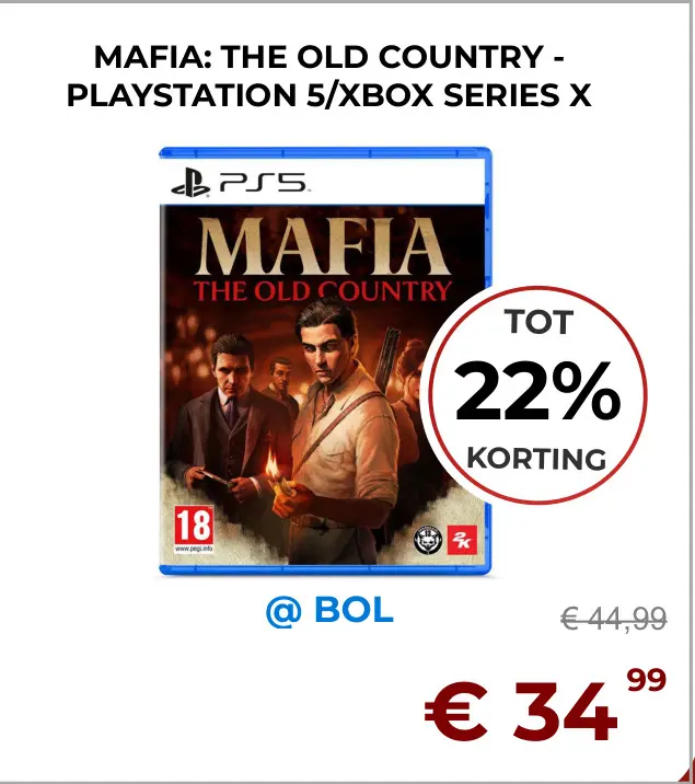 Aanbieding: Mafia: the old country playstation 5/xbox series x