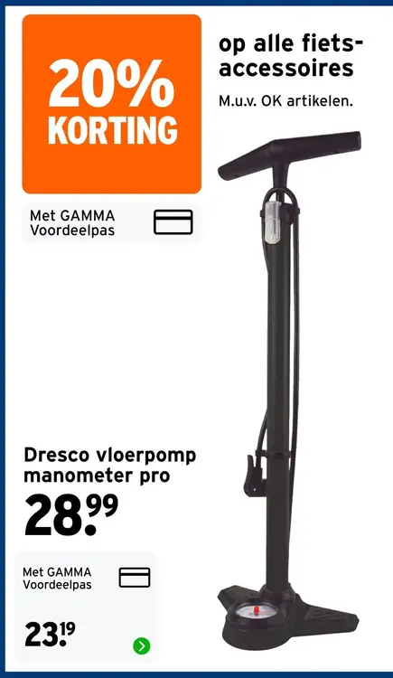 Aanbieding: Dresco vloerpomp manometer pro