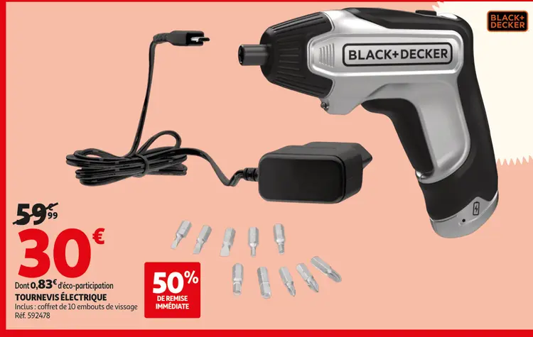 Promotie: Tournevis électrique