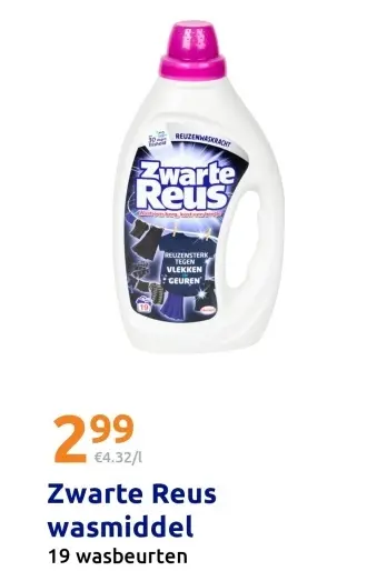Aanbieding: Zwarte Reus wasmiddel