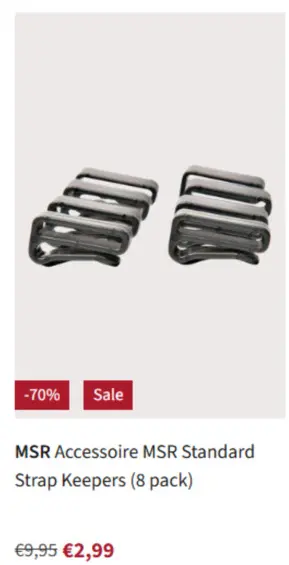 Aanbieding: Accessoire MSR Standard Strap Keepers