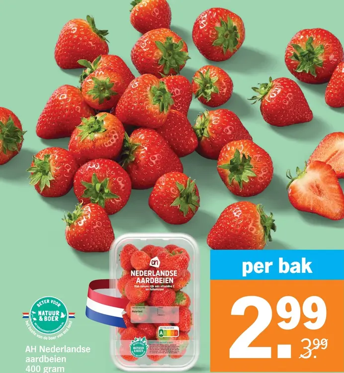 Aanbieding: Nederlandse aardbeien