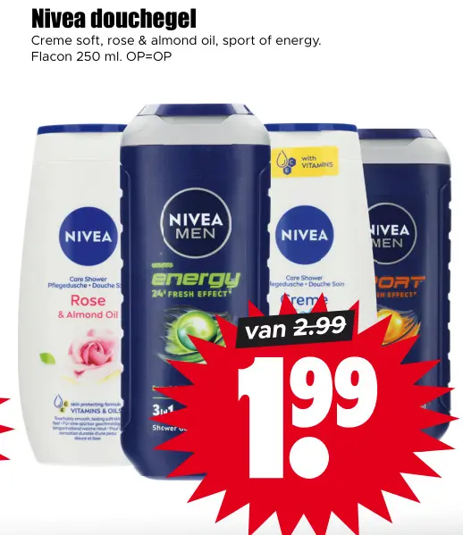 Aanbieding: Nivea douchegel