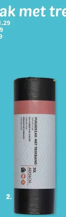 Promotie: Vuilniszak met trekband