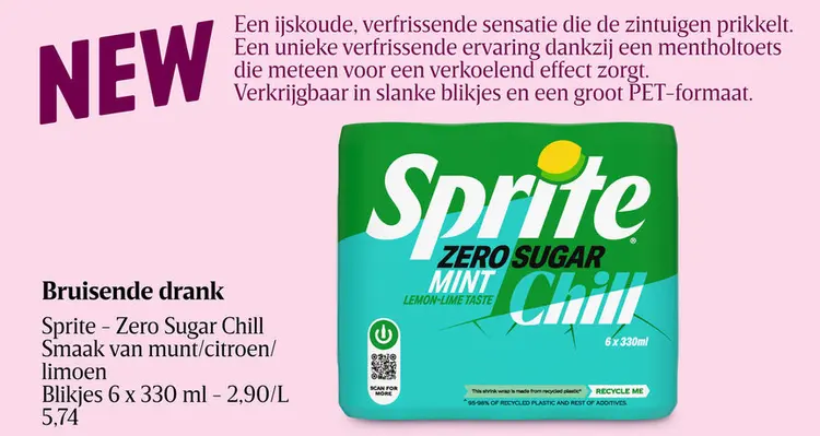 Promotie: Sprite - Zero Sugar Chill