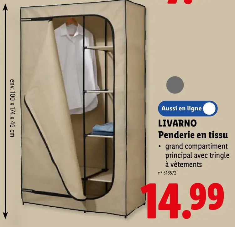 Offre: Penderie en tissu