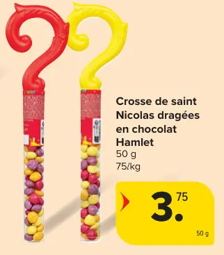 Offre: Crosse de saint Nicolas dragées en chocolat