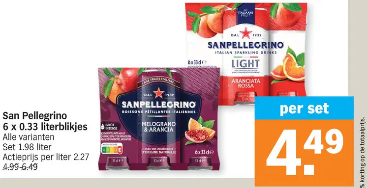 Aanbieding: San Pellegrino