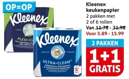 Aanbieding: Kleenex keukenpapier