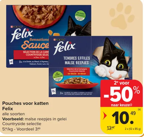 Promotie: Pouches voor katten Felix