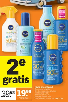 Offre: Nivea zonnebrand