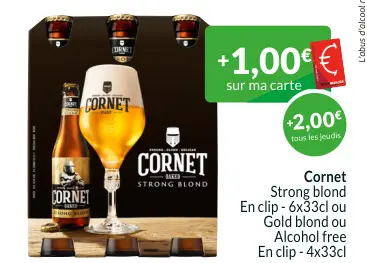 Offre: Cornet Strong blond