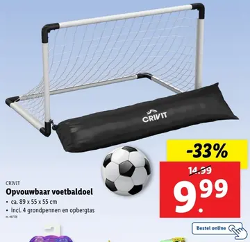 Aanbieding: Opvouwbaar voetbaldoel