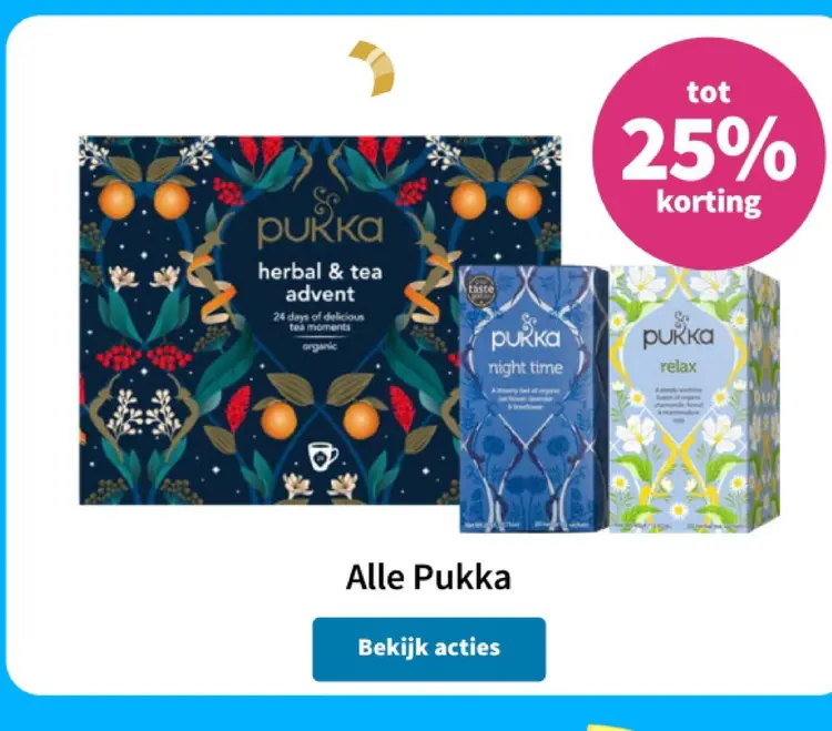 Aanbieding: Pukka herbal & tea advent
