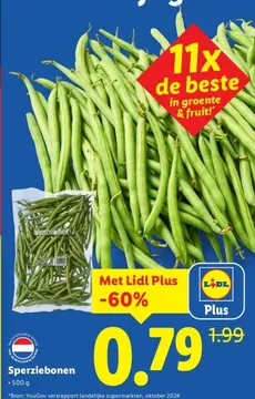 Aanbieding: Sperziebonen