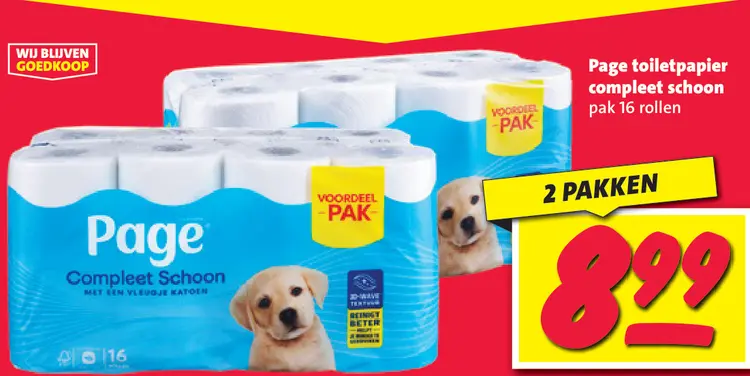 Aanbieding: Toiletpapier compleet schoon