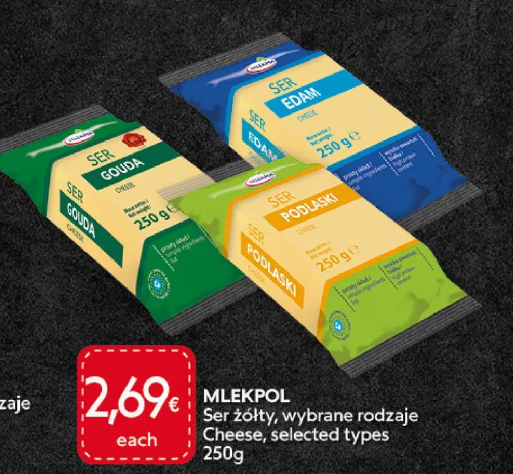 Aanbieding: Ser żółty, wybrane rodzaje