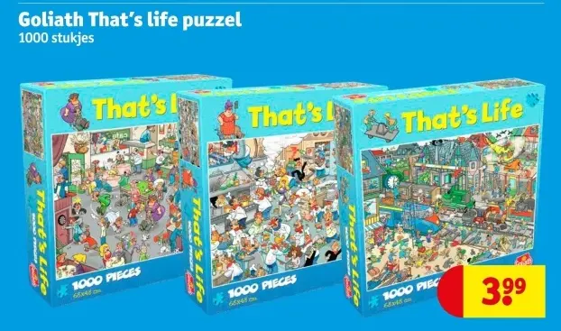 Aanbieding: Goliath That's Life puzzel