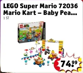 Aanbieding: Super Mario 72036 Mario Kart – Baby Pea...