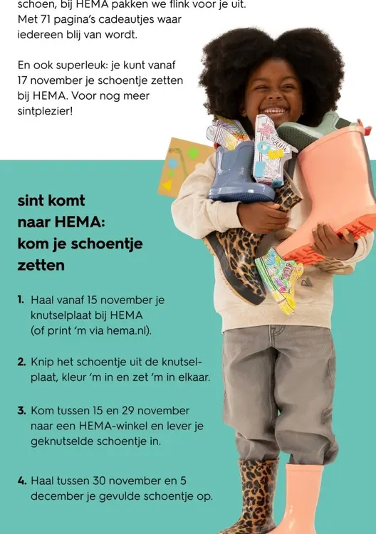 Aanbieding: Schoentje zetten bij HEMA