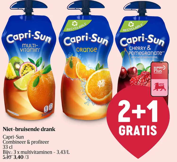 Promotie: Niet-bruisende drank
