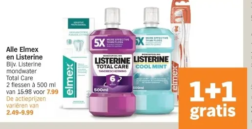 Aanbieding: Elmex en Listerine