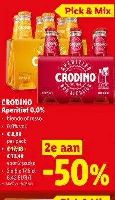 Promotie: CRODINO Aperitief 0,0%