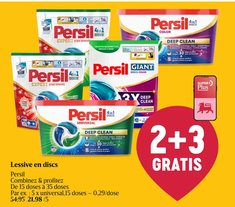 Offre: Lessive en discs