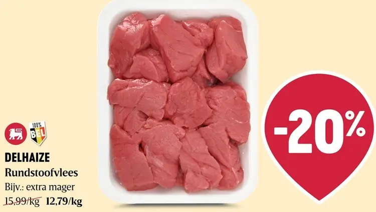Promotie: Delhaize Rundstoofvlees