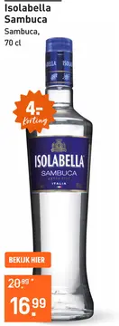 Aanbieding: Isolabella Sambuca 70CL Likeuren