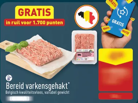 Promotie: Bereid varkensgehakt