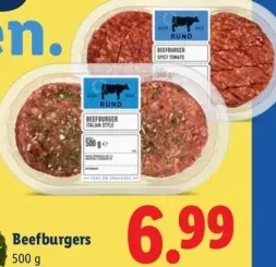 Aanbieding: Beefburgers