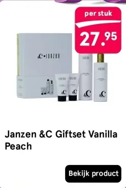 Aanbieding: Janzen &C Giftset Vanilla Peach