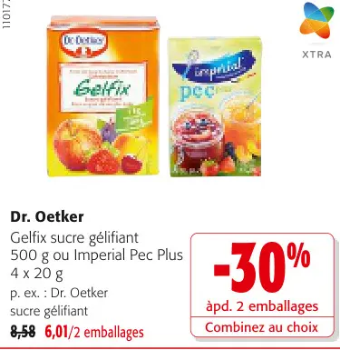 Offre: Gelfix sucre gélifiant
