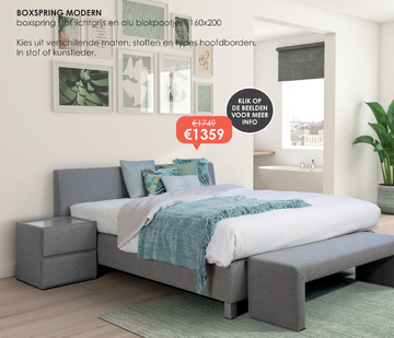 Aanbieding: BOXSPRING MODERN 