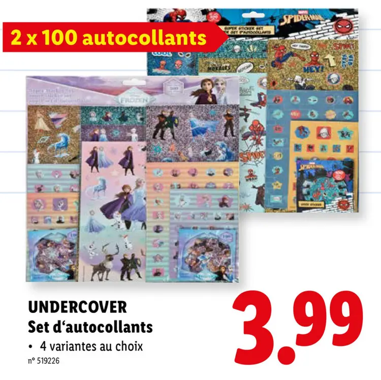Offre: Set d'autocollants