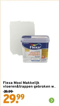 Aanbieding: Flexa Mooi Makkelijk vloeren&trappen gebroken wit