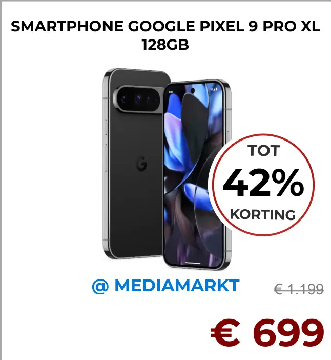Aanbieding: Smartphone GOOGLE pixel 9 pro xl