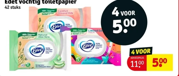 Aanbieding: Vvoochtig toiletpapier