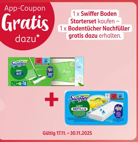 Aanbieding: Swiffer Boden Starterset + Bodentücher Nachfü