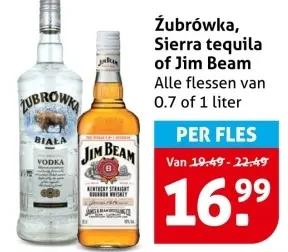 Żubrówka, Sierra tequila of Jim Beam