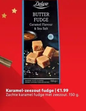 Aanbieding: Karamel-zeezout fudge