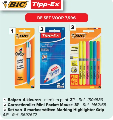 Promotie: Balpen 4 kleuren