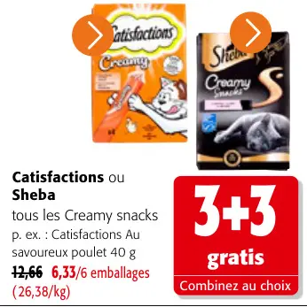 Offre: Tous les Creamy snacks