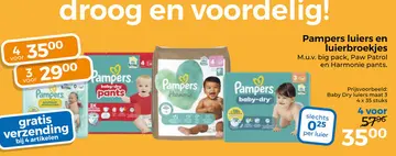 Aanbieding: Pampers luiers en luierbroekjes